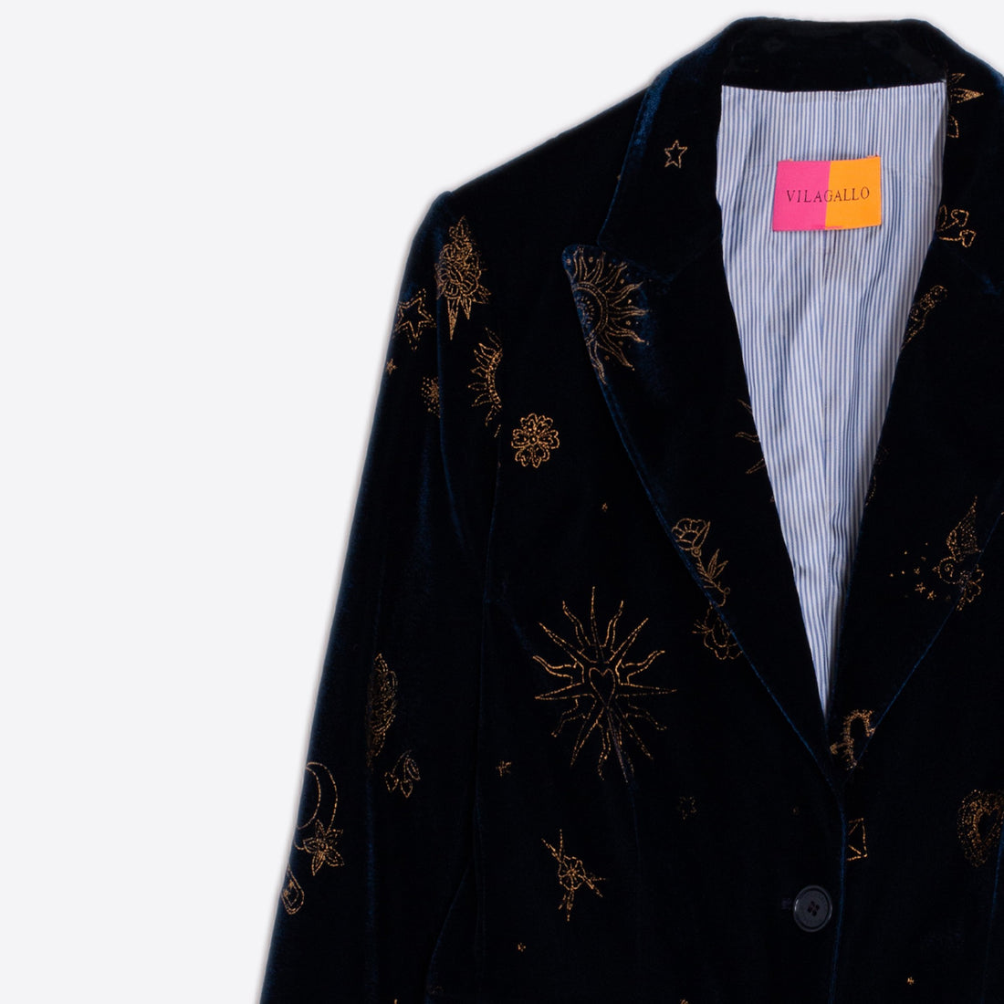 Velvet Mystical Blazer - Navy