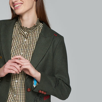 Hillary Slogan Blazer - Loden