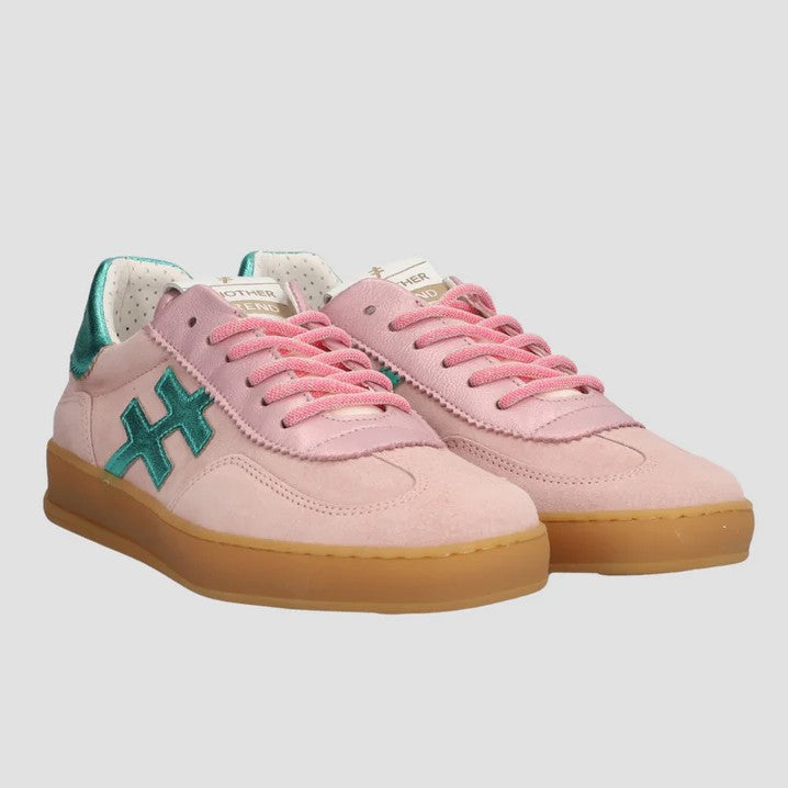 Metallic Trimmed Trainer - Rose