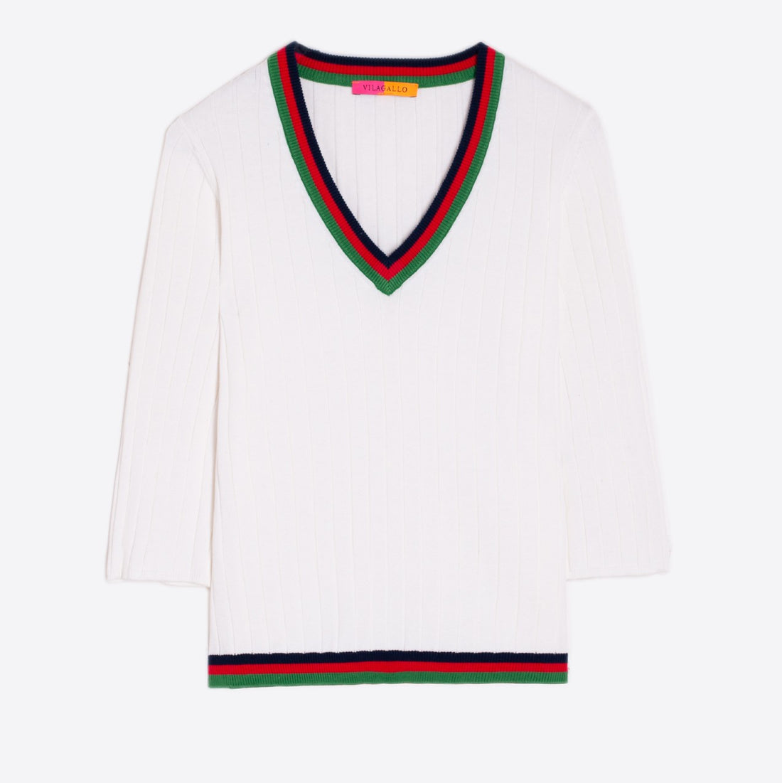 Canale Cricket Jumper - White