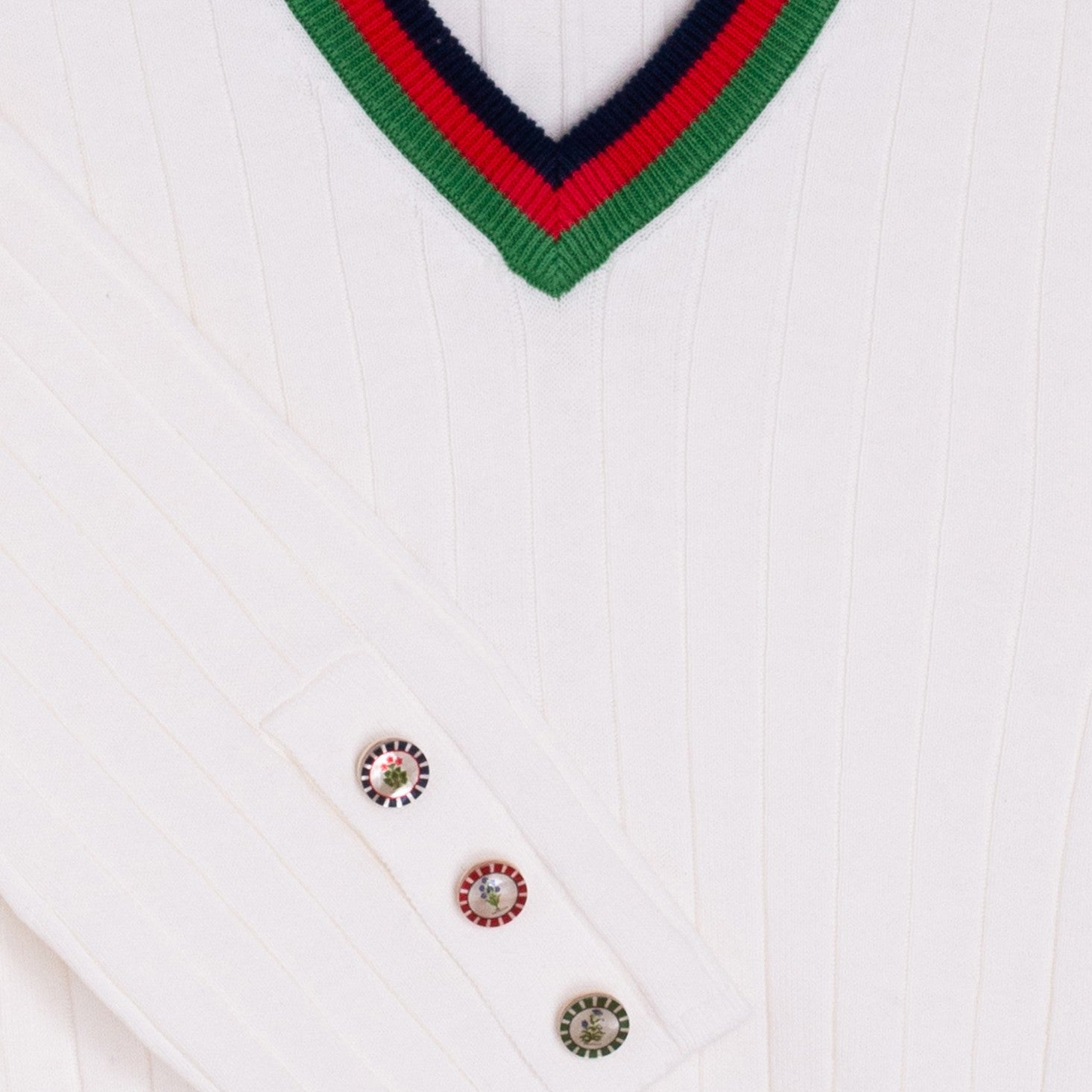 Canale Cricket Jumper - White