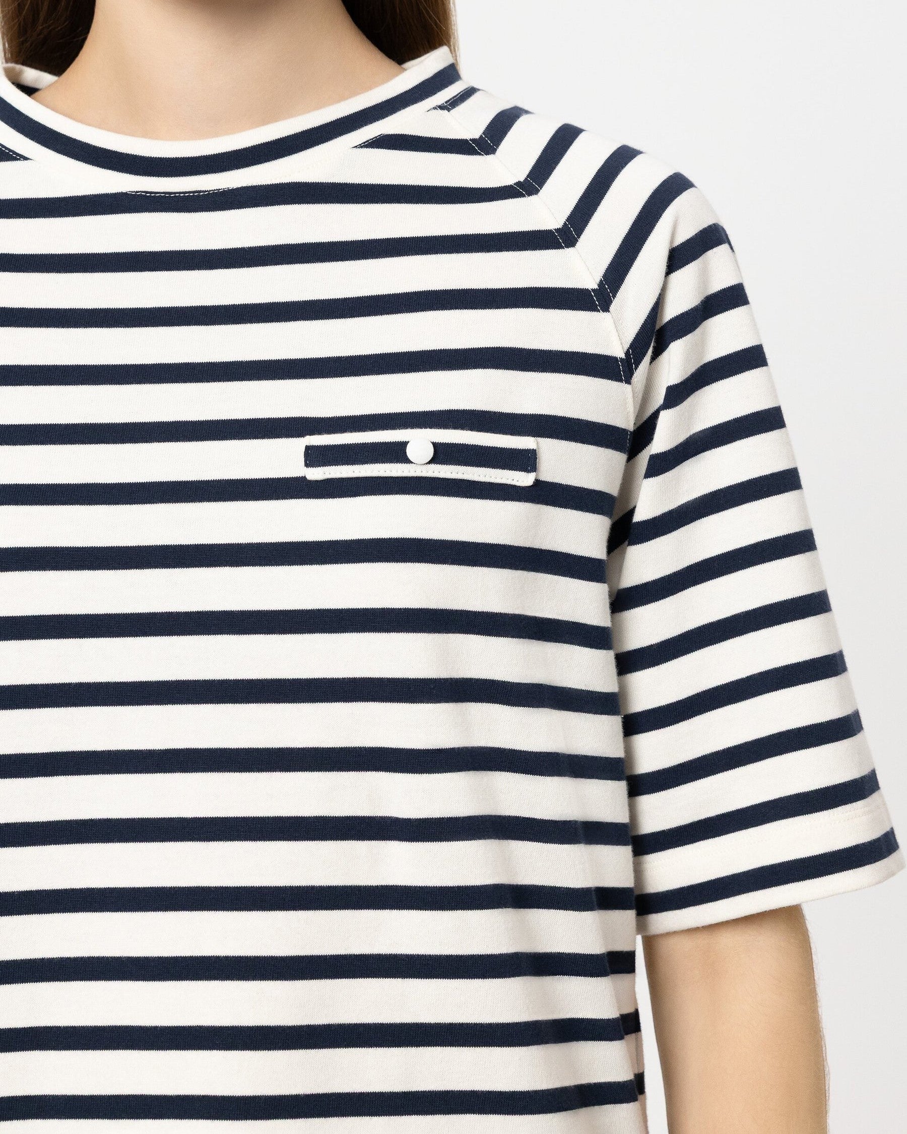Stripe Smart T-Shirt - Navy Blue