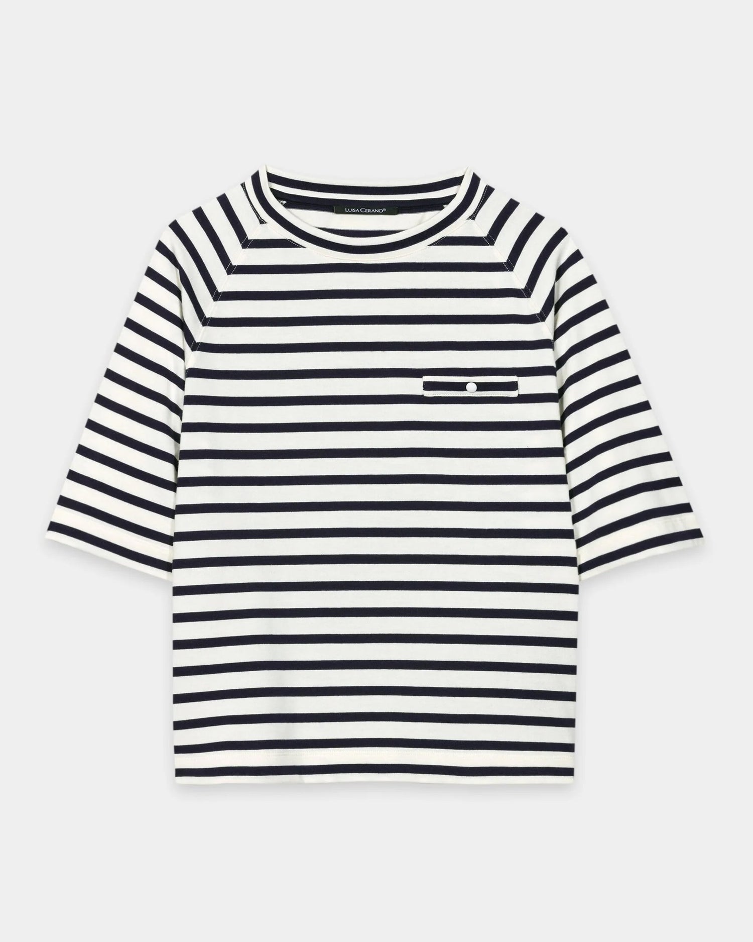 Stripe Smart T-Shirt - Navy Blue