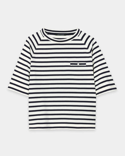 Stripe Smart T-Shirt - Navy Blue
