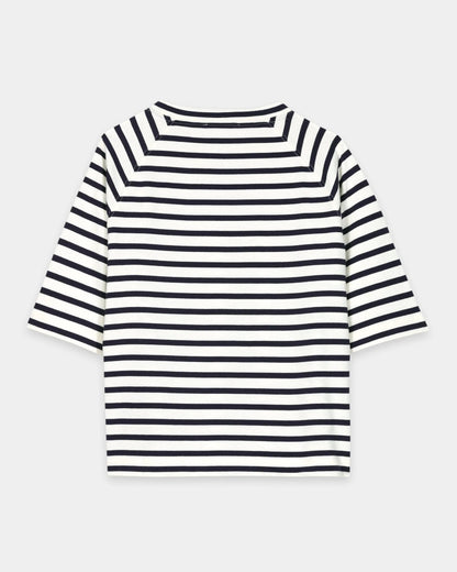 Stripe Smart T-Shirt - Navy Blue