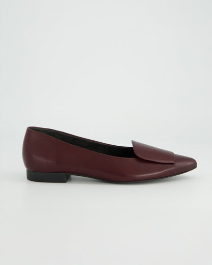 Pointed Slip On Loafer - Red
