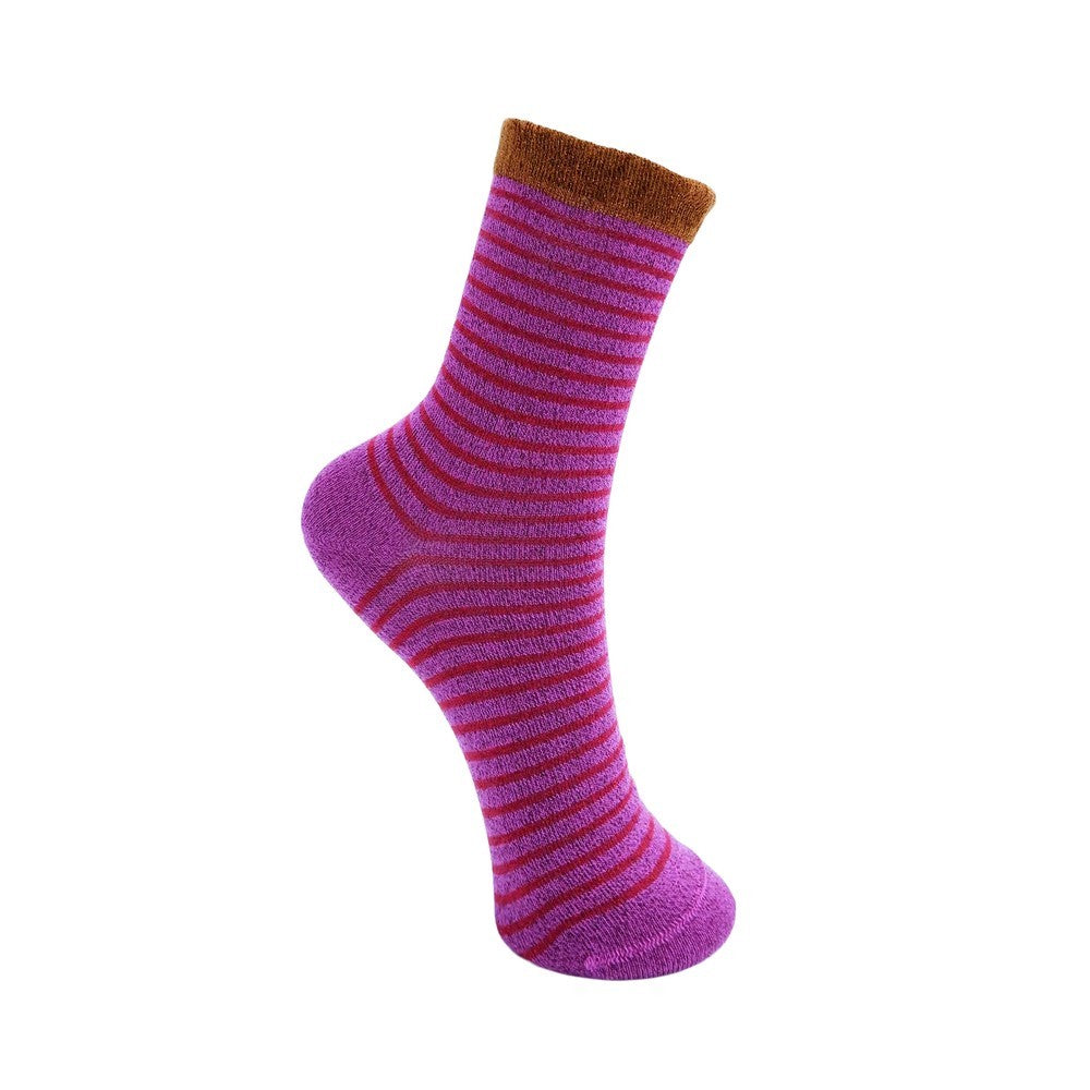Flash Stripe Socks - Pink