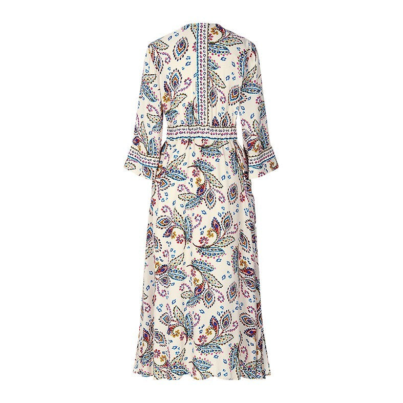 Provence Print Midi Dress - Multicolour