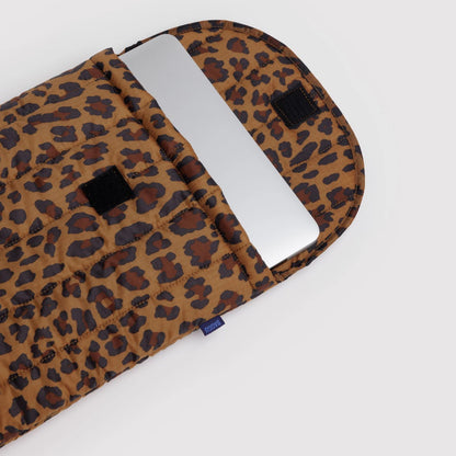 Puffy Laptop Sleeve 16&quot; - Leopard
