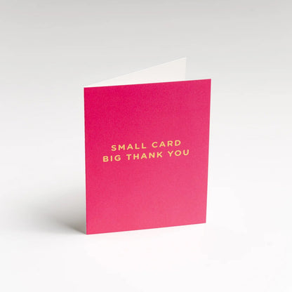 Small Card Big Thank You - Magenta