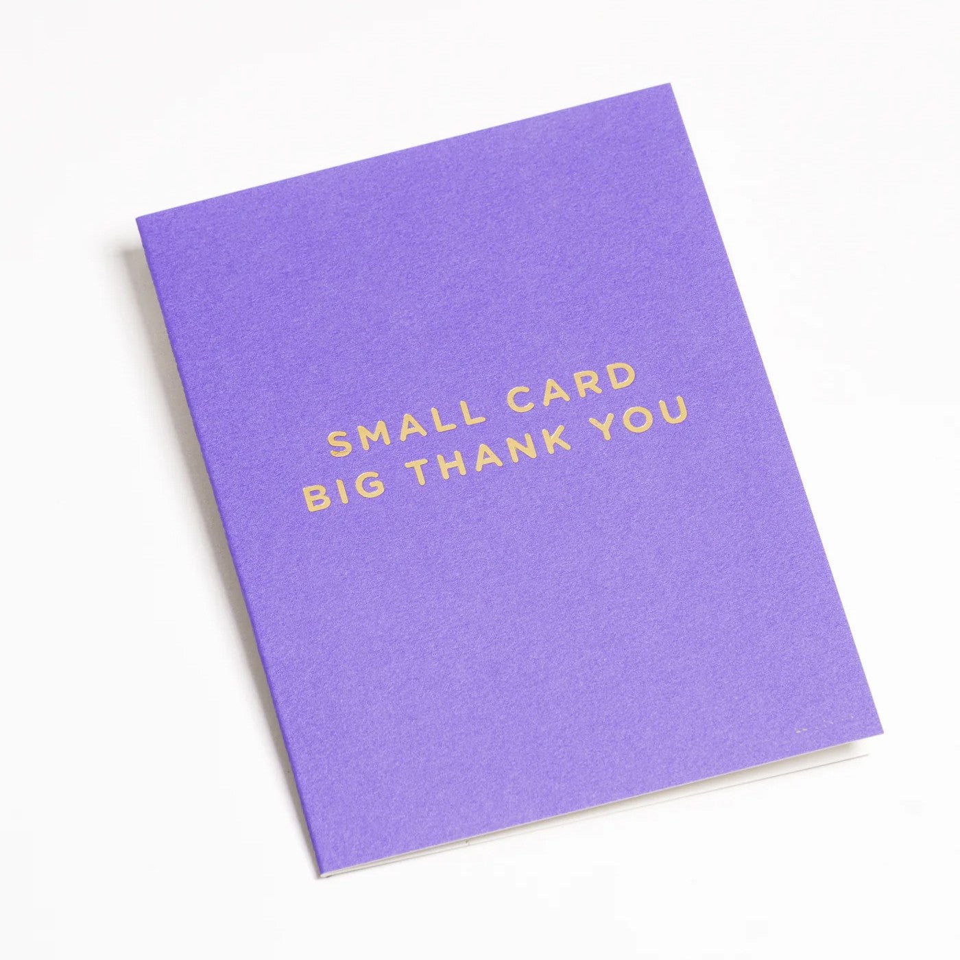 Small Card Big Thank You - Purple