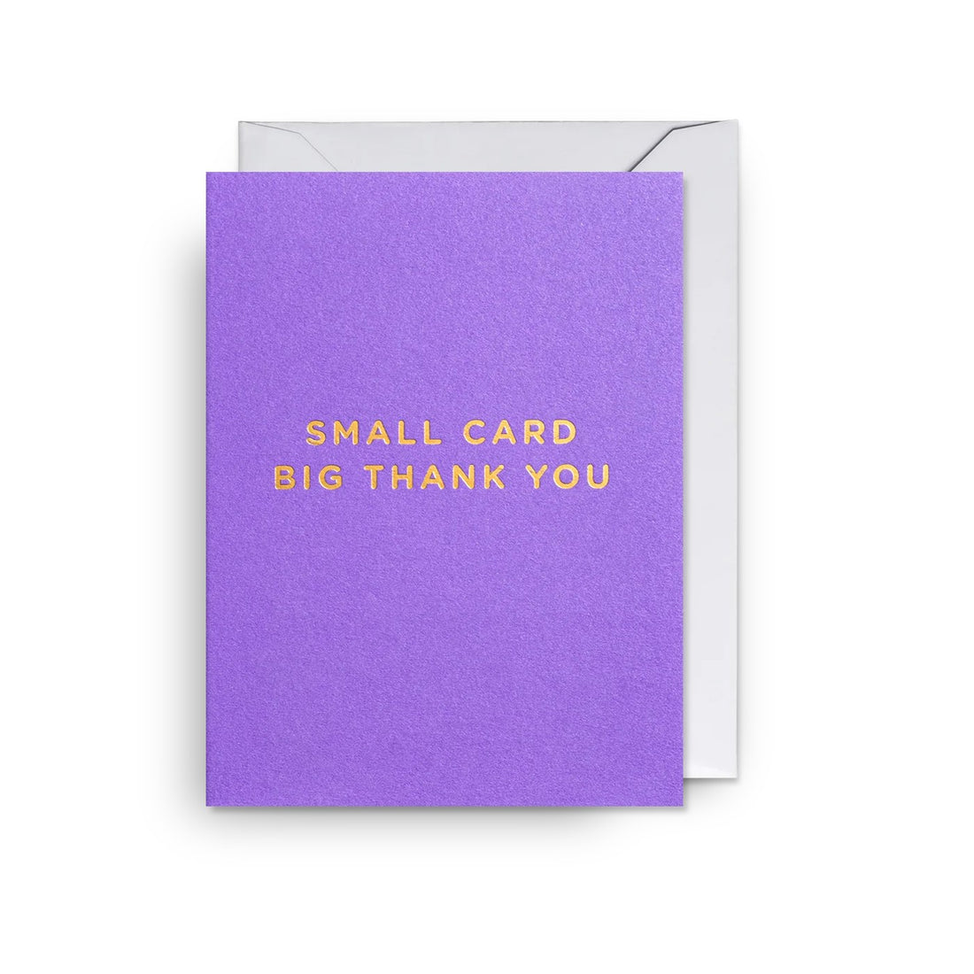 Small Card Big Thank You - Purple