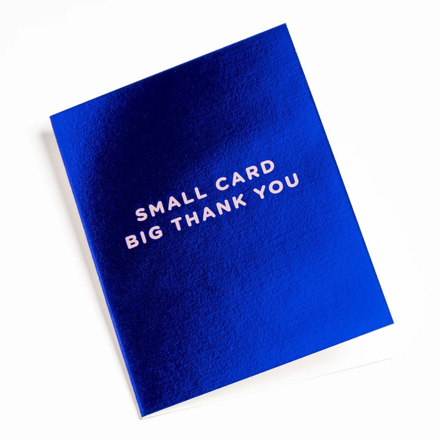 Small Card Big Thank You - Blue