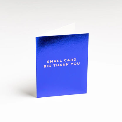 Small Card Big Thank You - Blue