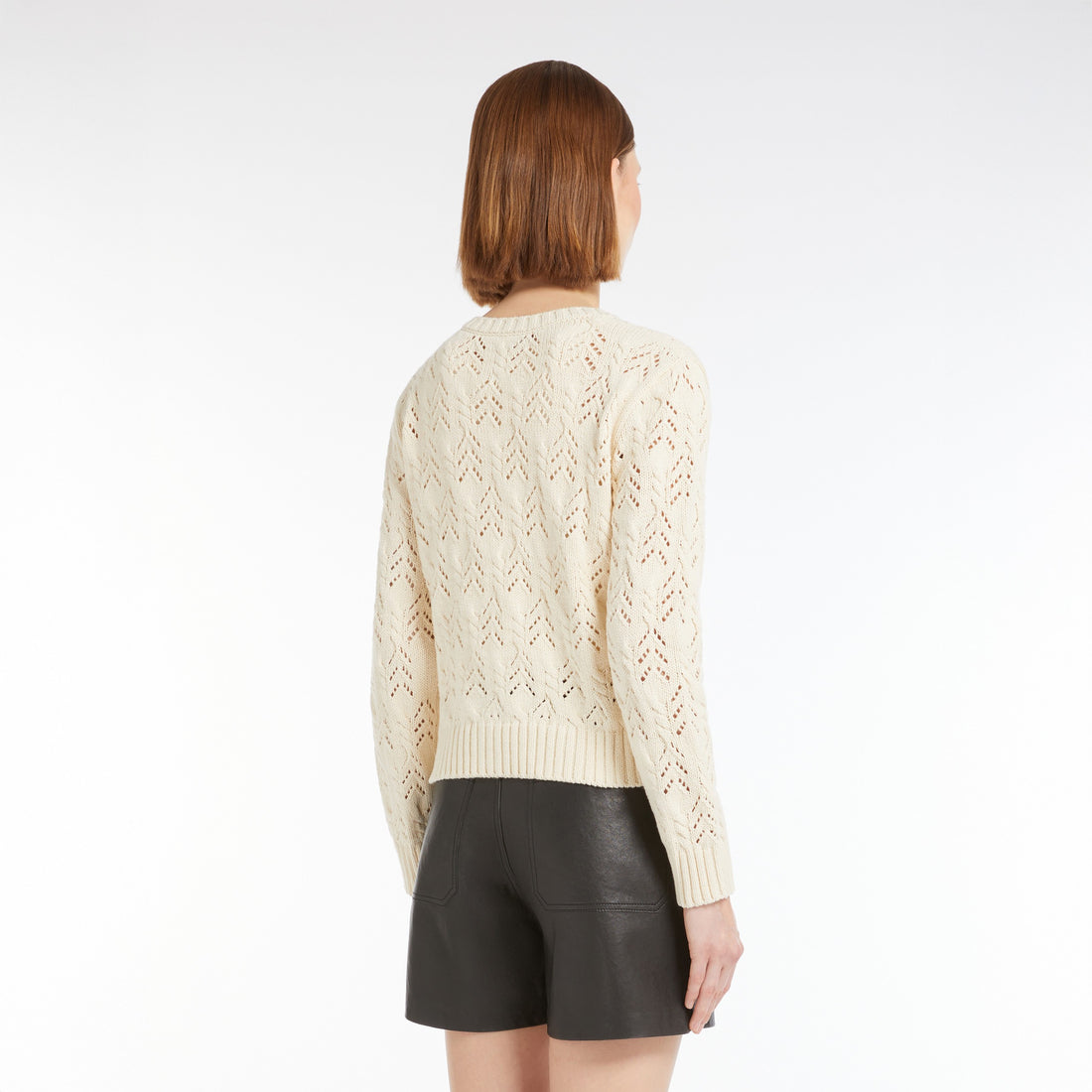 Panaria Short Knit Cardigan - Ecru