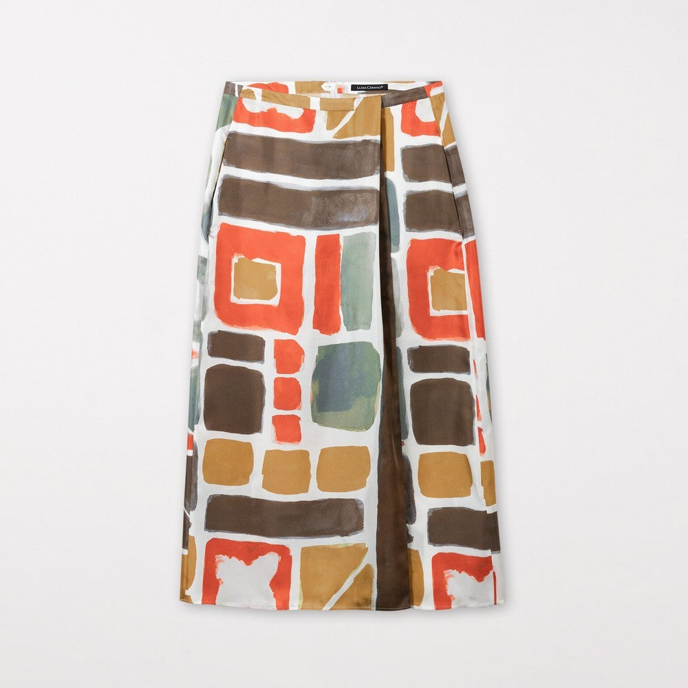 Ethnic Print Skirt - Exotic Spices Multi