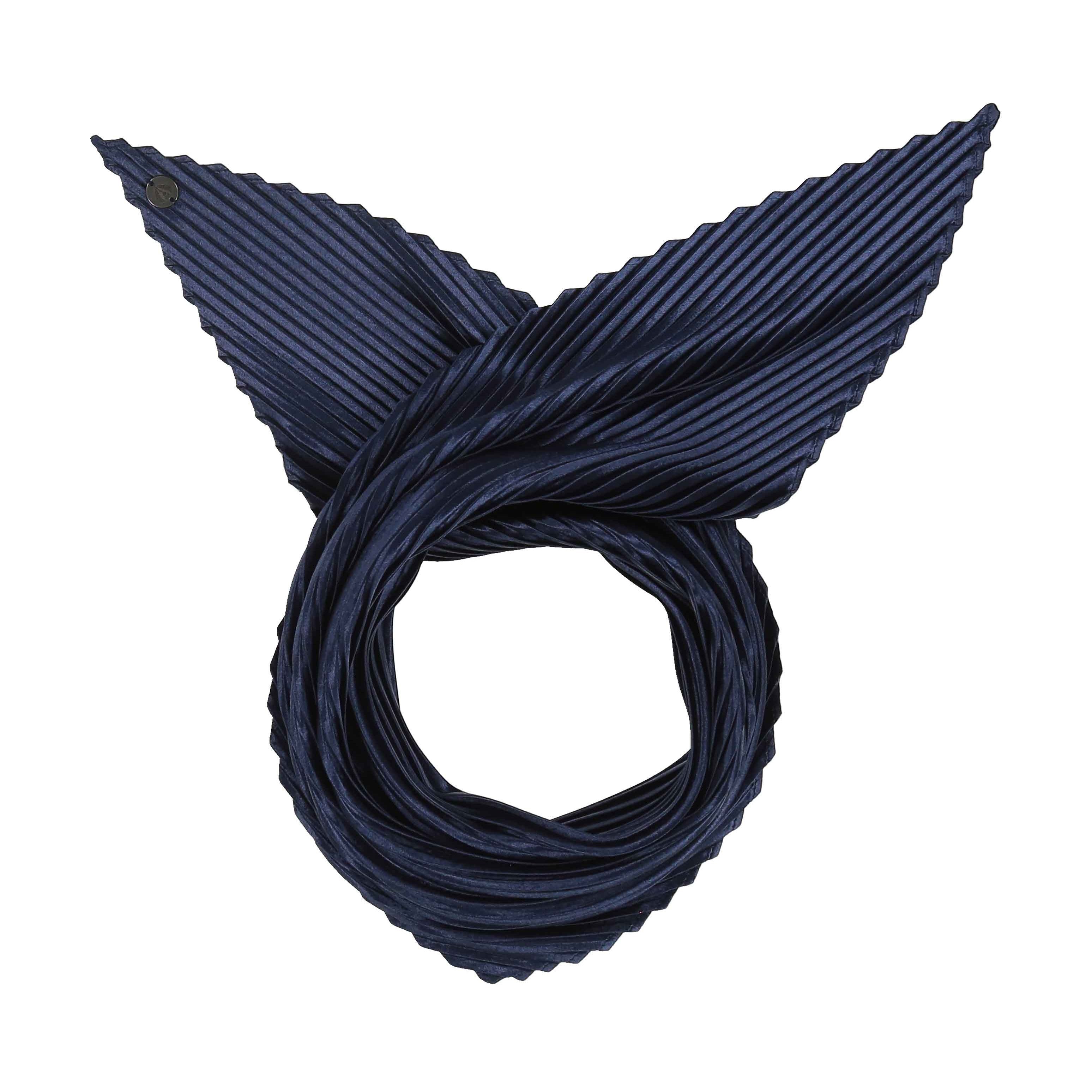 Pleated Necktie - Midnight