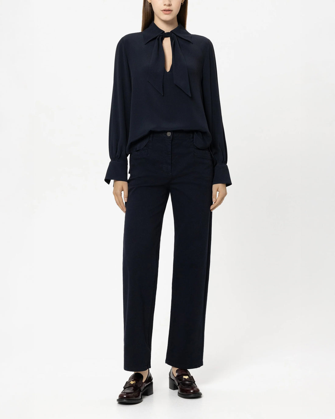 Straight Leg Denim - Navy Blue