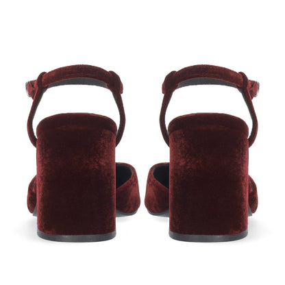 Velvet Heel - Burgundy