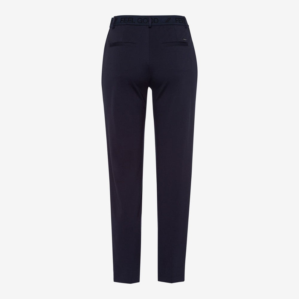 Maron 7/8 Slim Fit Trousers - Navy