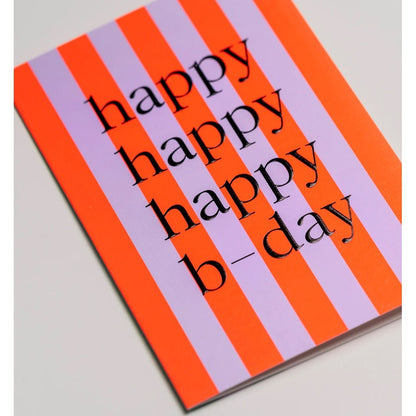 Happy Happy - Coral/Lavender