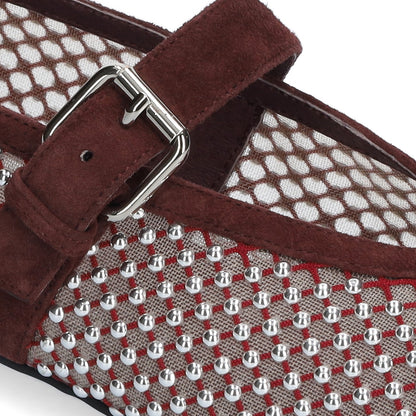 Mesh Ballerina - Burgundy