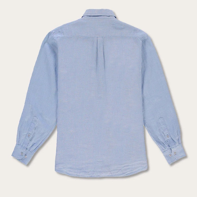 Abaco Long Sleeve Linen Shirt - Sky Blue