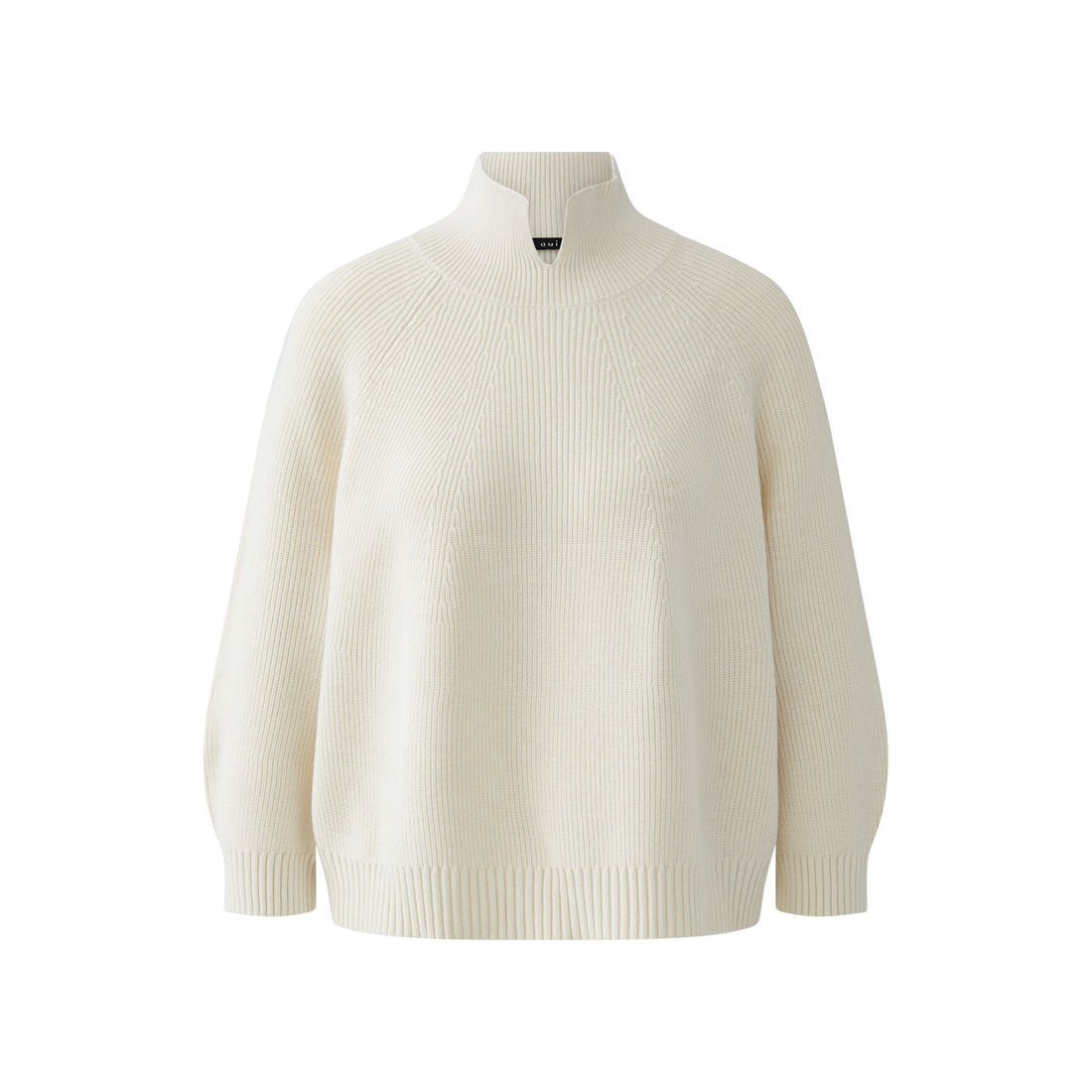 Raglan Cut Out Neck Jumper - Off White