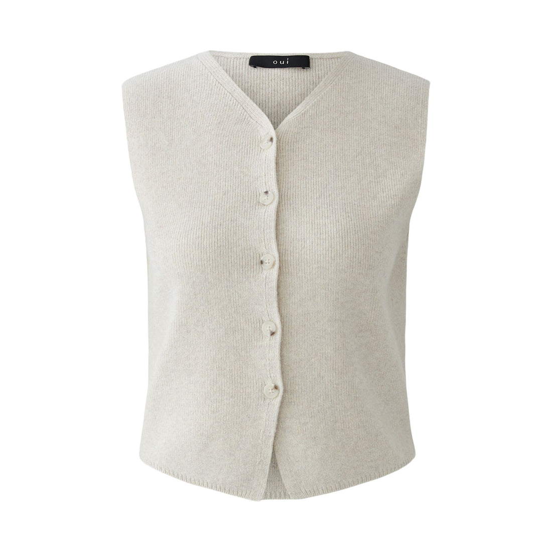 Knitted Waistcoat - Beige