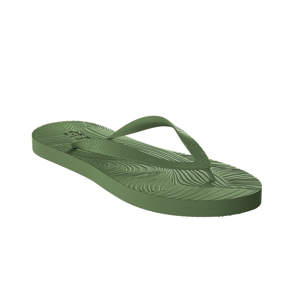 Mens Regular Flip Flops - Solid Green