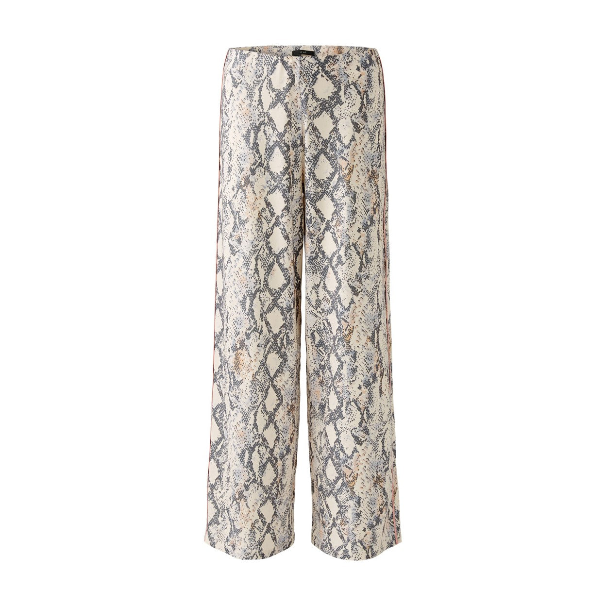 Snake Print Trouser - Light Stone Grey