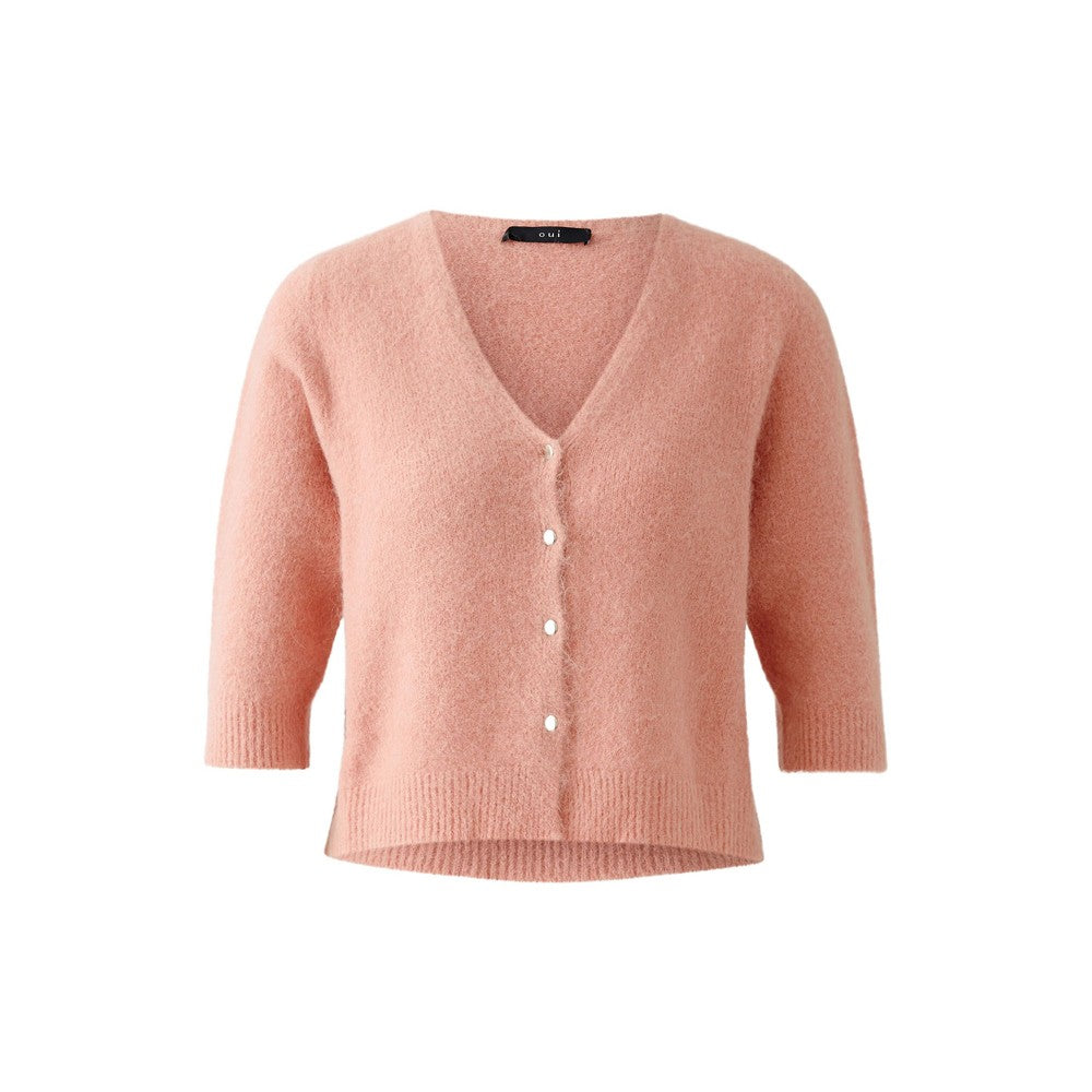 Short Cardigan - Coral Punch