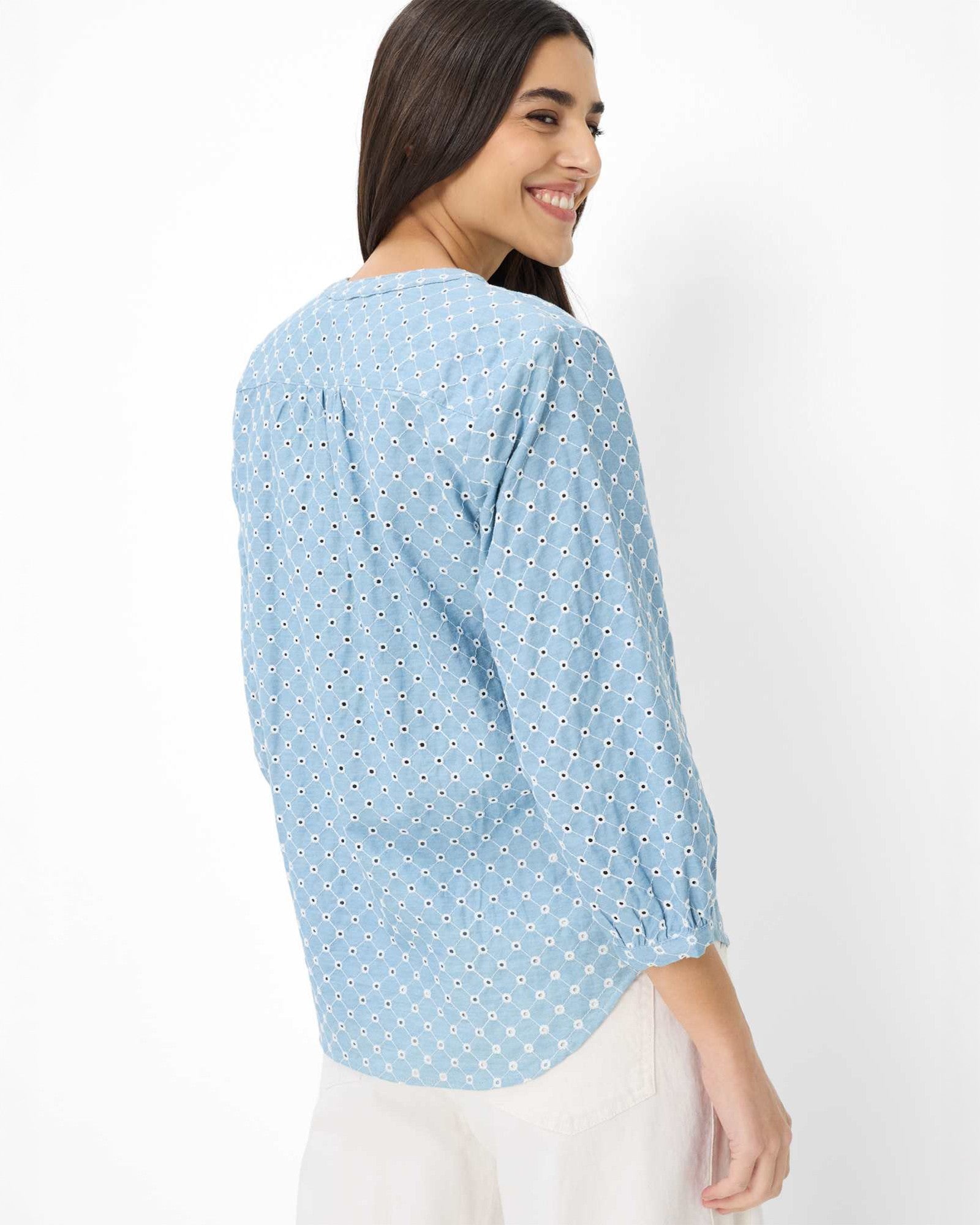 Velia Blouse - Vintage Blue