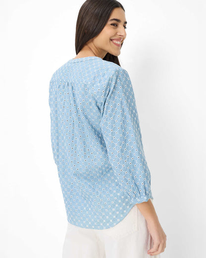 Velia Blouse - Vintage Blue