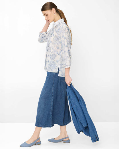Vicki Blouse - Vintage Blue