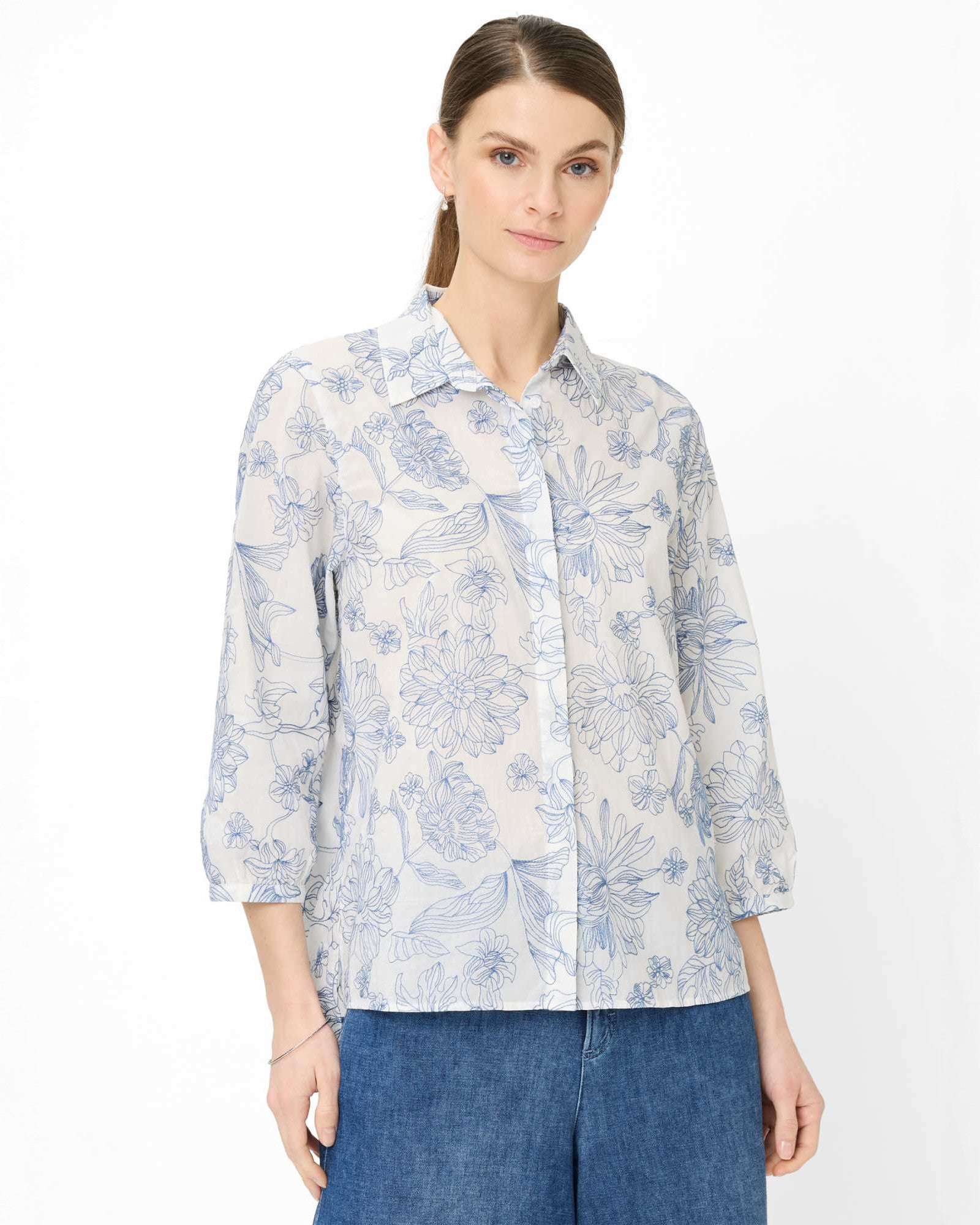 Vicki Blouse - Vintage Blue