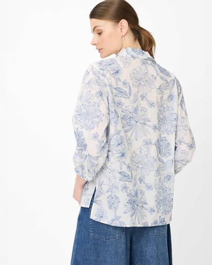 Vicki Blouse - Vintage Blue