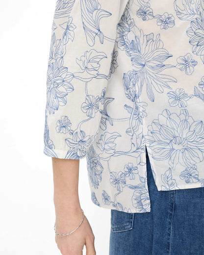 Vicki Blouse - Vintage Blue