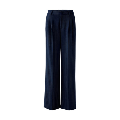 Stripe Trouser - Navy Camel