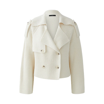 Ribbed Cardi - Off White