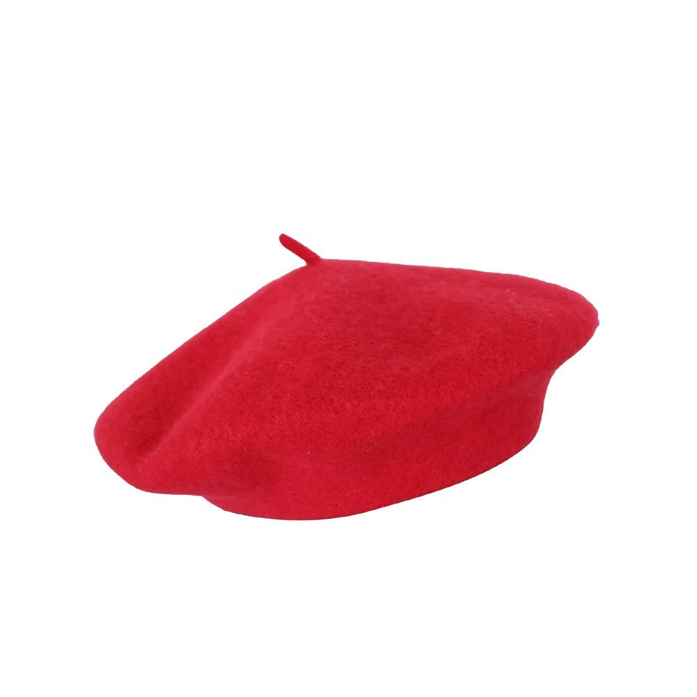 Alva Beret Hat - Red