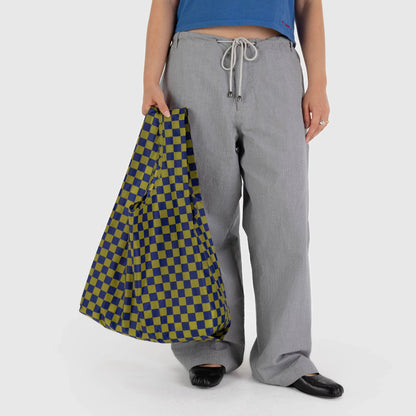 Standard Baggu - Pear Navy Check