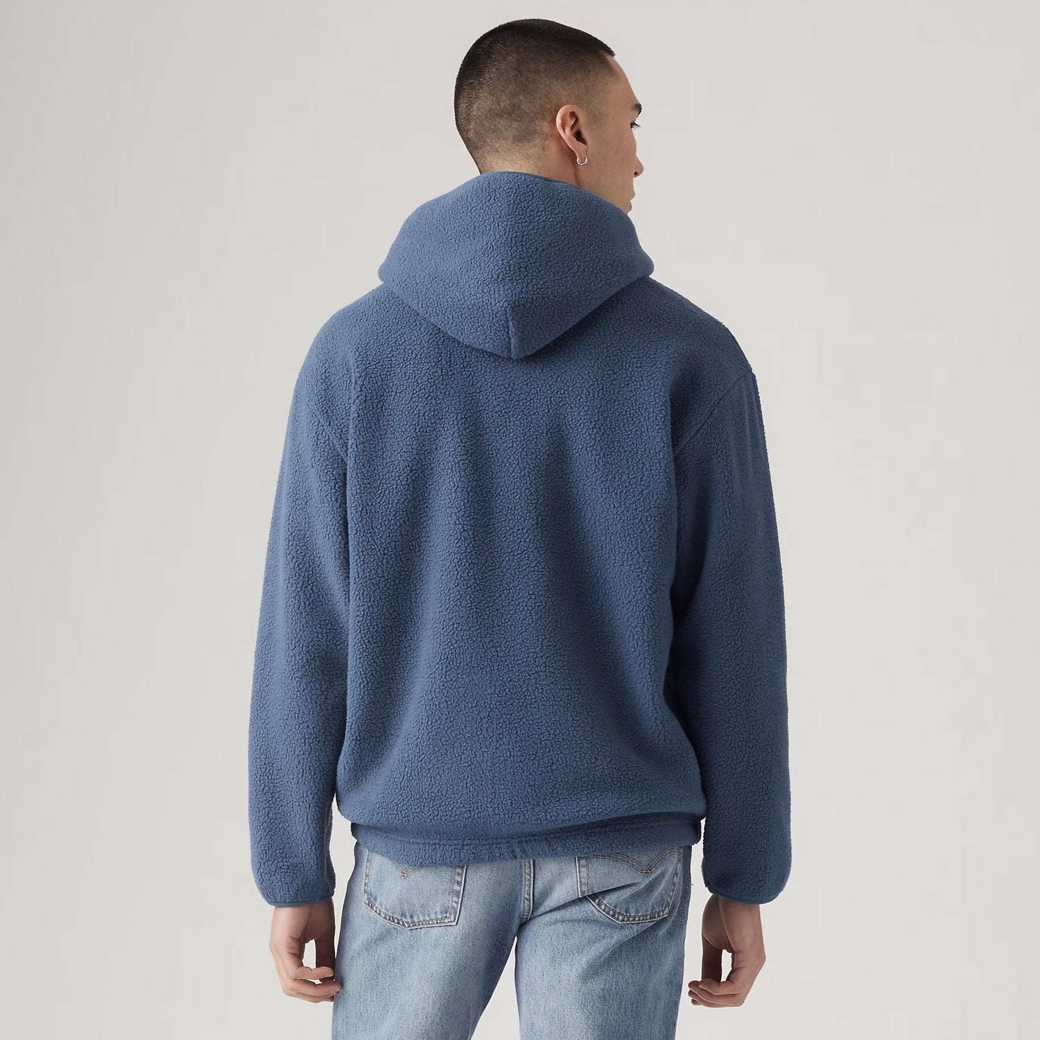 Hooded Sherpa Pullover - Sargasso Sea