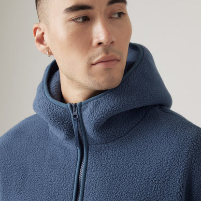 Hooded Sherpa Pullover - Sargasso Sea