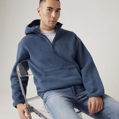 Hooded Sherpa Pullover - Sargasso Sea