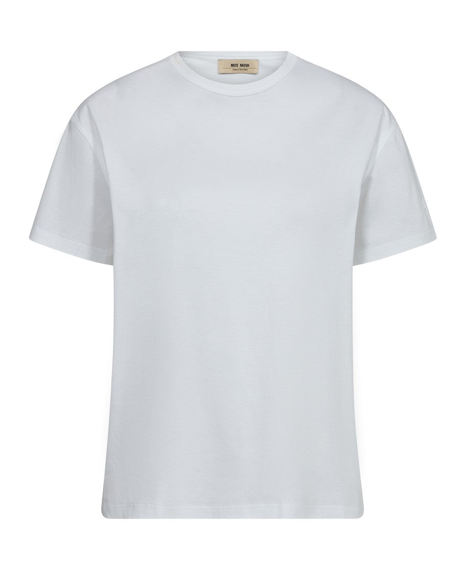 Aina O-Neck Short Sleeve Tee - White