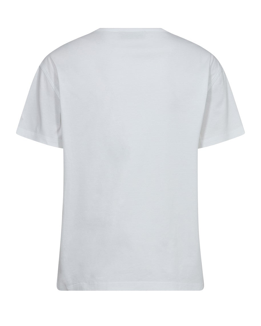 Aina O-Neck Short Sleeve Tee - White