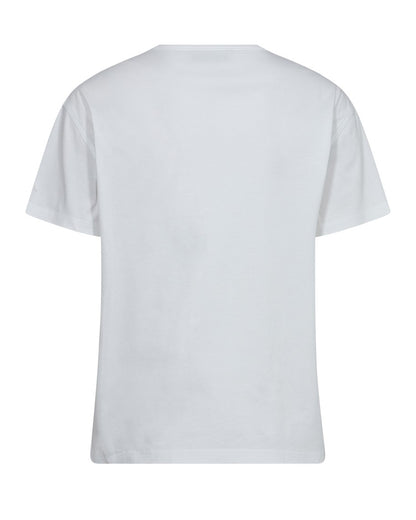 Aina O-Neck Short Sleeve Tee - White