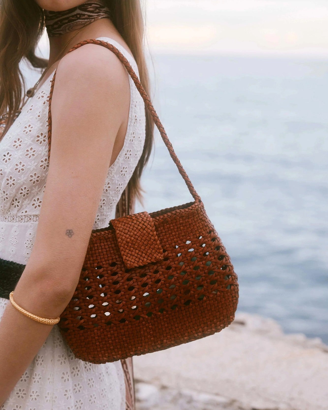 Rixo x Dragon Diffusion Amoria Bag - Tan