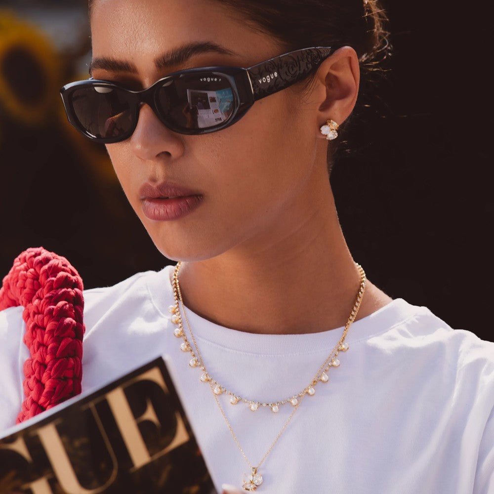 Ana Earrings Gold - Golden Combo